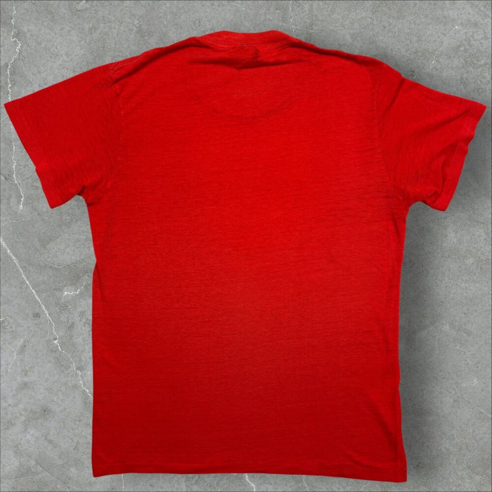 Vintage Original 1980’s Air Jordan Wings Logo Chicago Red Nike Blue Tag Shirt -M - Picture 2 of 8
